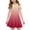 #A29-Watermelon Red, variant on XADYUY Girls Summer Dress Size 14-16 Casual A-Line Short Sleeve Midi Dress Gradient Crew Neck Sundresses Flare Swing Dresses with Pockets,3-4Years,Watermelon Red
