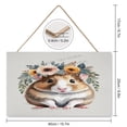 thumbnail image 2 of Hamster Retro Vintage Wood Garden Signs Decorative Home Signs Wall Decor Rustic Farmhouse Hanging Wooden Sign Lovely Home Accessory Sign 10"x16", 2 of 8