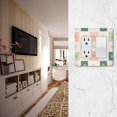 thumbnail image 5 of Yayeee Rocker Switch Wall Plate 3-Gang 6.5"x4.6" Home Decorative Outlet Cover, Beige Abstract, 5 of 6