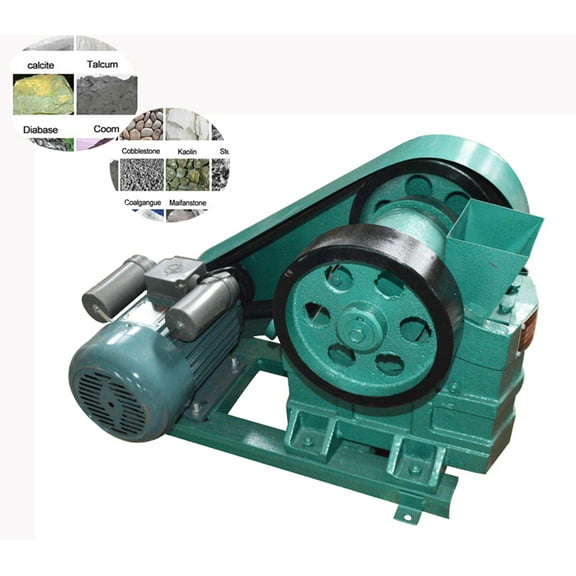 PreAsion Jaw Crusher Rock Crush Machine Ore Slag Steel Slag Coal Stone Crushing 220V