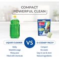 thumbnail image 4 of O-Cedar EasyWring RinseClean Spin Mop & Bucket System with PACS Hard Floor Cleaner, Dual-Chamber Clean/Dirty Water Tanks, Hands-Free Wringing, Crisp Citrus Scent, 10 Count, 4 of 9