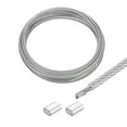 thumbnail image 1 of 16Ft(5M) Wire Rope 304 Stainless Steel Cable 3/32" (2.5 mm) Vinyl Coated with 2pcs Aluminum Sleeves Transparent, 1 of 7