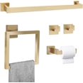 thumbnail image 1 of Juego de Accesorios para Baño 5 Piezas, Toallero, Portarrollos de Papel Higienico, Toallero Barra, 2 Gancho, Acero Inoxidable, 1 of 4