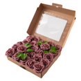 thumbnail image 1 of Flores artificiales, 25x Rosas de espuma Dalia Flores artificiales Combo Box Set para bricolaje de boda Centros de Arreglos Ducha Hogar I mayimx Rosa falsa de espuma, 1 of 9