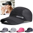 thumbnail image 2 of Men Women Mesh Breathable Baseball Cap Outdoor Fishing Golf Sports Cap Sun Protection Trucker Sun Hat, 2 of 4