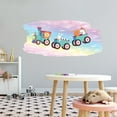 thumbnail image 2 of Day Care Wall Decals for Care Taker Daycare - Animals in Railroad Car Enjoying Ride Train DIY & Creativity Boy Girl Bedroom Wall Sticker - Size: 20 In x 10 In, 2 of 5