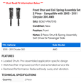 thumbnail image 2 of Front Strut and Coil Spring Assembly Set 2 Piece - Compatible with 2005 - 2011 Chrysler 300 AWD 2006 2007 2008 2009 2010, 2 of 2