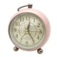 thumbnail image 1 of Mesita de noche retro vintage silenciosa, ideal para personas con sueño profundo, para dormitorios y viajes. Rosado, 1 of 4