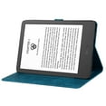 thumbnail image 3 of TECH CIRCLE Case for All New Kindle 11th Generation 2022 Release, Colorful Embossing Premium PU Leather Slim Stand Card Slot Wallet Protective Case for 6 inch Basic Kindle 2022 Release, Blue, 3 of 8