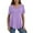 Light Purple, variant on Women's Plus Size Tops Summer Short Sleeve Lace Trim Shoulder Tunic Blouses,M-4XL