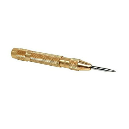 Generic Punch - Automatic Center Punch Strikes Surface W/o Hammer Spring Loaded Window Breaker, Automatic Center Punch Heat Treated Alloy Steel Point Brass Body; By Generic