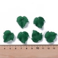 thumbnail image 3 of Autumn Theme Transparent Frosted Acrylic Pendants Maple Leaf Dark Green, 3 of 7