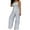 Gray2, variant on Womens Jumpsuits Elegant Sleeveless Boho Wide Leg Spaghetti Strap One Piece Jumpsuits Baggy Overalls Crew Neck Going Out Date Night Womens Rompers For Summer XXXL