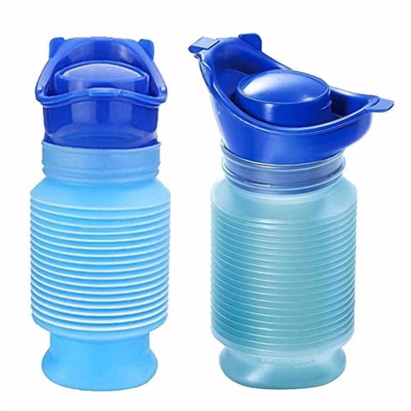 Portable Urinal for Men Women,Spill Proof Travel Emergency Urinal Bottle,Leak-Proof Collapsible Urinals,Personal Car Pee Bottle for Camping,Road Trips,Drivers,Seniors,Kids
