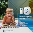 thumbnail image 6 of SadoTech Wireless Doorbells - Model C, 1 Push-Button Ringer and 1 Receiver, Battery Operated, Waterproof, Long Range, Portable Door Bells for Home with 52 Chimes and 4 Volumes, 6 of 6