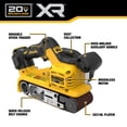thumbnail image 3 of Lijadora de banda DEWALT 20V MAX* XR Inalámbrica 3X21 pulgadas, 3 of 5