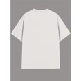thumbnail image 2 of Men'S Casual Cotton T-Shirt - "Happy Labor quot; Graphic with American Flag Heart Design, Short Sleeve, Round Neck, Summer Wear, Relaxed Fit Tee, 2 of 6