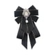 thumbnail image 3 of Broche con lazo de cinta, broche de pajarita, broche con lazo preanudado, broche decorativo moderno para dama Negro, 3 of 9