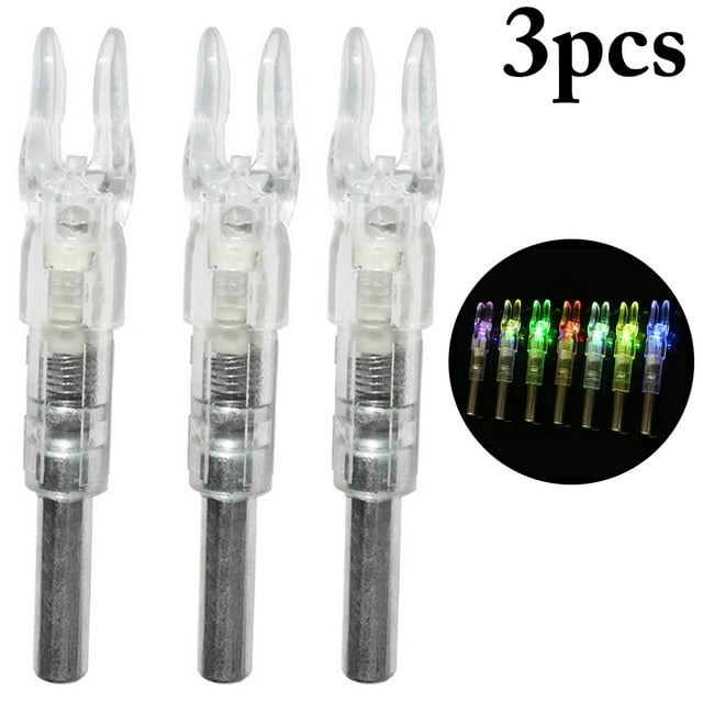 Bangcool 3PCS Lighted Nock Automatic LED Arrow Nock Lighted Archery Nock for Hunting