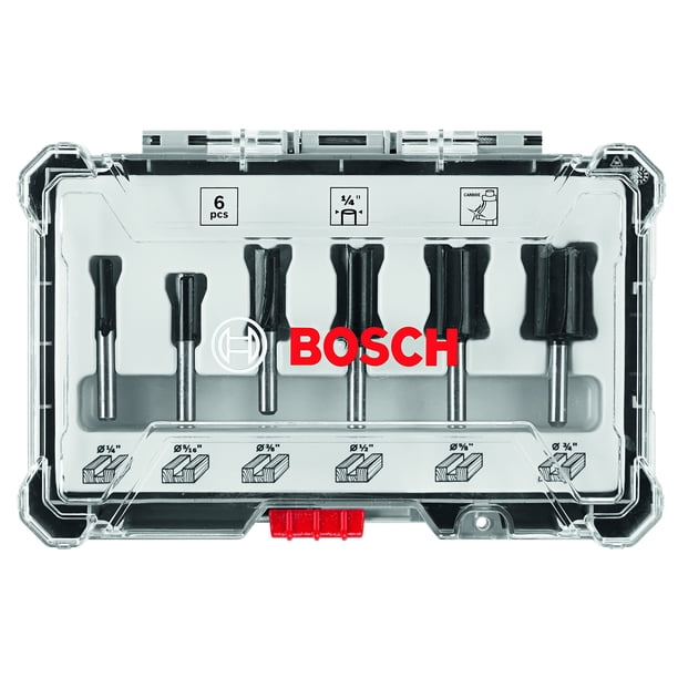 Juego de brocas fresadoras BOSCH RBS006SBS, 6 piezas, con punta de carburo