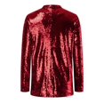 thumbnail image 4 of JFBUJC Blazer à Sequins pour Femmes, Veste Ouverte à Manches Longues, Cardigan de Fête Scintillant, 4 of 5