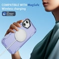 thumbnail image 6 of Dteck Magnetic Case for iPhone 16 Plus,Shockproof TPU Matte PC Case 360° Rotatable Ring Holder Kickstand Compatible with Mag Safe Back Cover,Purple, 6 of 8