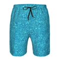 thumbnail image 4 of Disketp Men'S Swim Trunks Hawaiian Breathable Surf Beach Swimsuits Mesh Lining Beach Shorts With Pockets-Blue Glitter, 4 of 9
