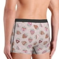 thumbnail image 3 of Uemuo Strawberry Cake Pattern Men's Boxer Briefs,Trunk Anti-Chafing,Comfortable, Durable, and Stylish Underwear-, 3 of 9