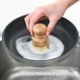 thumbnail image 2 of Bamboo  Scrub Brush Household Decontamination Brush Applied For Floors Showers Tile Toilets, 2 of 5