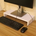 thumbnail image 3 of <p>Monitor Holde, TV Stand Desktop Shelf 1 Layer Multifunction Monitor Shelf Wooden Monitor Stand Laptop Stand Monitor Stand Riser Monitor Stands  For Home</p>, 3 of 7