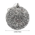 thumbnail image 3 of Large Shatterproof Christmas Ball Ornament Glitter Hanging Bauble Accent For Xmas Tree Fireplace Holiday Party Decor, 3 of 9