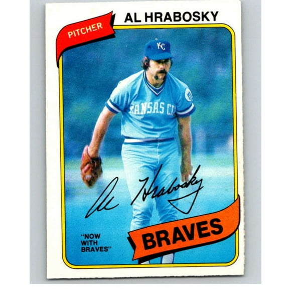 1980 O-Pee-Chee 306 Al Hrabosky Atlanta Braves/Kansas City Royals V79746