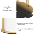 thumbnail image 4 of Paper Towel Holder Black Kitchen Roll Holder, Premium Stainless Steel Paper Towel Holder for Kitchen Roll Organize, Countertop Roll Dispenser with Weighted Base, 4 of 7