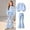 Blue1, variant on Girls Graphic Outfits Set Casual Cute Long Sleeve Warm Kids Sweatshirt and Flare Sweatpants Fall Clothes Purple 5-14