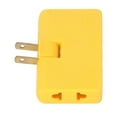 thumbnail image 1 of Plug Adapter, Travel Adapters US Standard Brass Contact 180 Rotation 1 To 3  For PC Rose Red,Black,Blue,Green,White,Yellow, 1 of 8