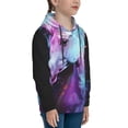 thumbnail image 3 of Rocae Rainbow Spotted White Horse for Hoodie for Boys Sweatshirts for Teen Girls Youth Hoodie-Small, 3 of 6