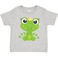 thumbnail image 3 of Inktastic Cute Frog, Green Frog, Frog Princess, Crown Girls Toddler T-Shirt, 3 of 5