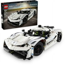LEGO Technic Koenigsegg Jesko Absolut White Hypercar, Sports Car Building Toy Set for Boys and Girls, Vehicle Racing Car for Kids, Buildable Model Kit, Sports Car Toy, Motor Enthusiasts’ Gift, 42184