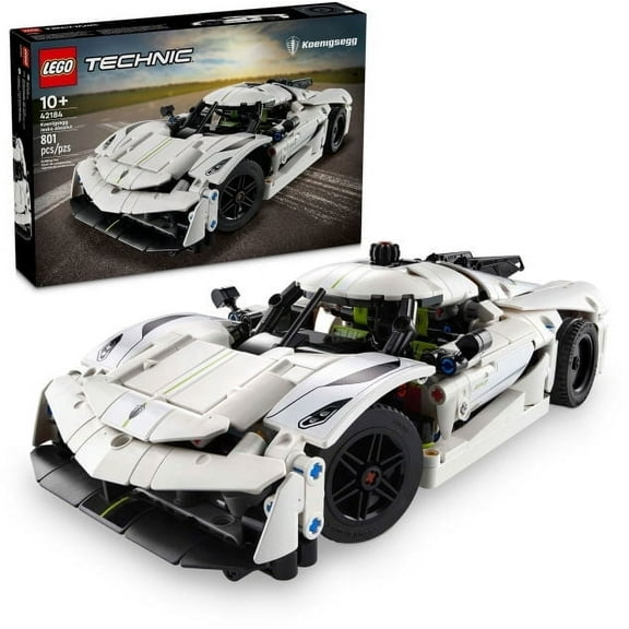 LEGO Technic Koenigsegg Jesko Absolut White Hypercar, Sports Car Building Toy Set for Boys and Girls, Vehicle Racing Car for Kids, Buildable Model Kit, Sports Car Toy, Motor Enthusiasts’ Gift, 42184