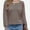 Taupe, variant on Women's Casual Tops Loog Sleeve Loose Blouses T Shirts