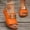 Orange, variant on Womens Comfort Sandals, Vacation Open Toe Slip-On Summer Wedge Sandal for Women Orange Size 6