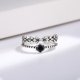 thumbnail image 3 of Anillo de moda para hombre y mujer, anillo abierto ajustable, anillo de tendencia vintage, anillos hechos de plástico, 3 of 5