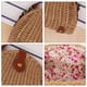 thumbnail image 2 of Bolso bandolera de paja para mujer, bolso de hombro de paja con rayas de vid, bolso de playa tejido a mano para verano, 2 of 6