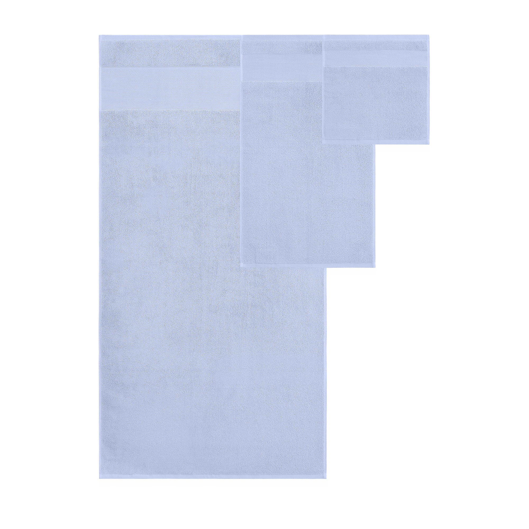 Modern Threads Aircloud 6-Piece Cotton Adult Bath Towel Set, Blue