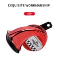 thumbnail image 2 of Tignapoo 12V Waterproof Dual Tone Snail Horn for Cars and Motorcycles - High and Low Sound, Durable ABS Construction, Easy Installation with Bracket and Screw, Perfect for Trucks, SUVs, and More, 2 of 6