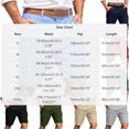 thumbnail image 3 of COSFO Shorts Men Solid Suit Casual Pleated Loose Button Shorts, 3 of 9