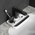 Jomeoic Sink Holder Sink Rack With Drain Basket Kitchen Sink Organizer