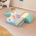 thumbnail image 4 of Gymax 7PCS Climb & Crawl Activity Play Set w/Zippered Cover for Toddler Multi-Color, 4 of 10