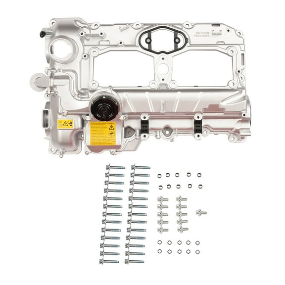 Mustrod 11127588412 Valve Cover w/ Gasket & Oil Cap for BMW 320i 528i X1 X3 X5 Z4 2.0L