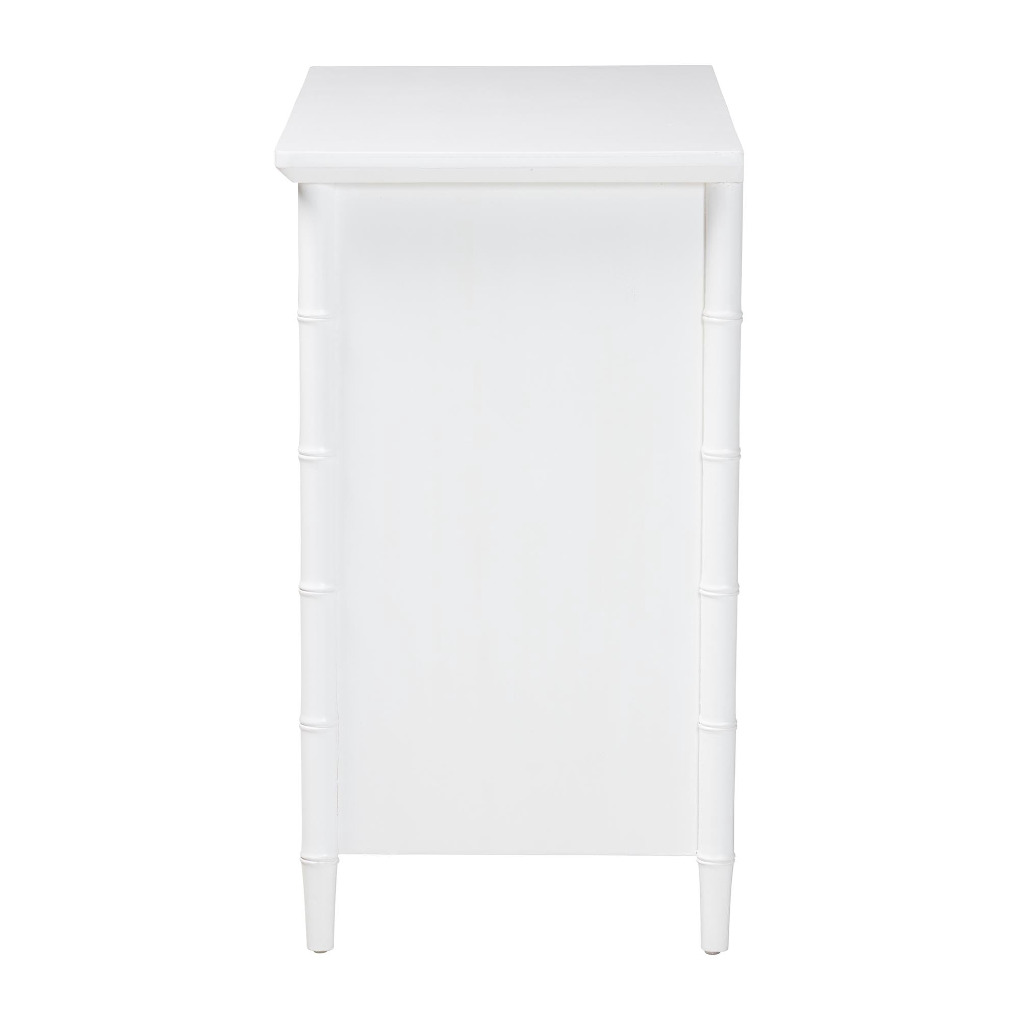 bali & pari Lucia Boho Chest, 3-Drawer, White